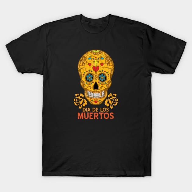 Dia de los Muertos T-Shirt by Wearable Designs